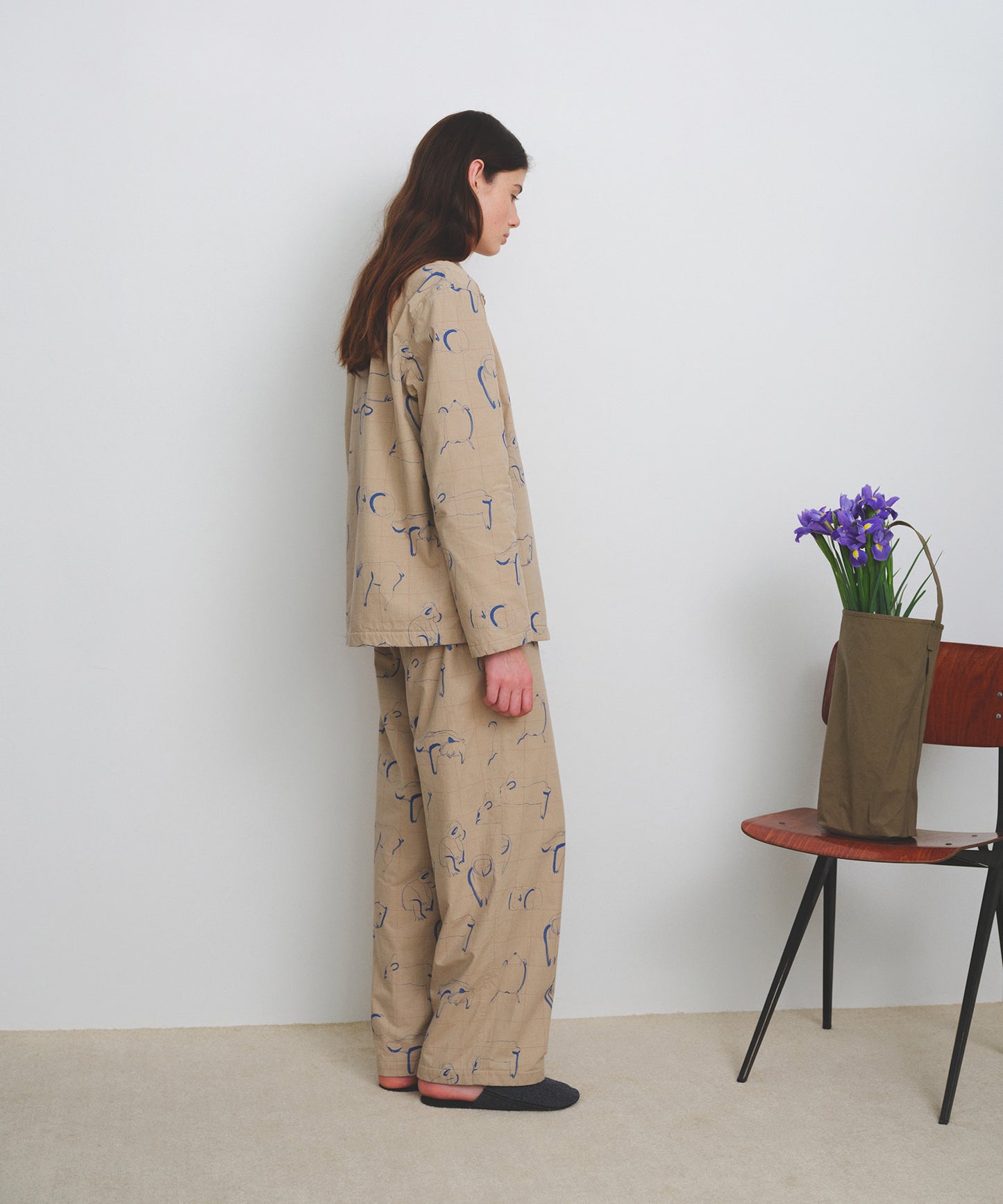 HOME Animal Check Fleece Shirt