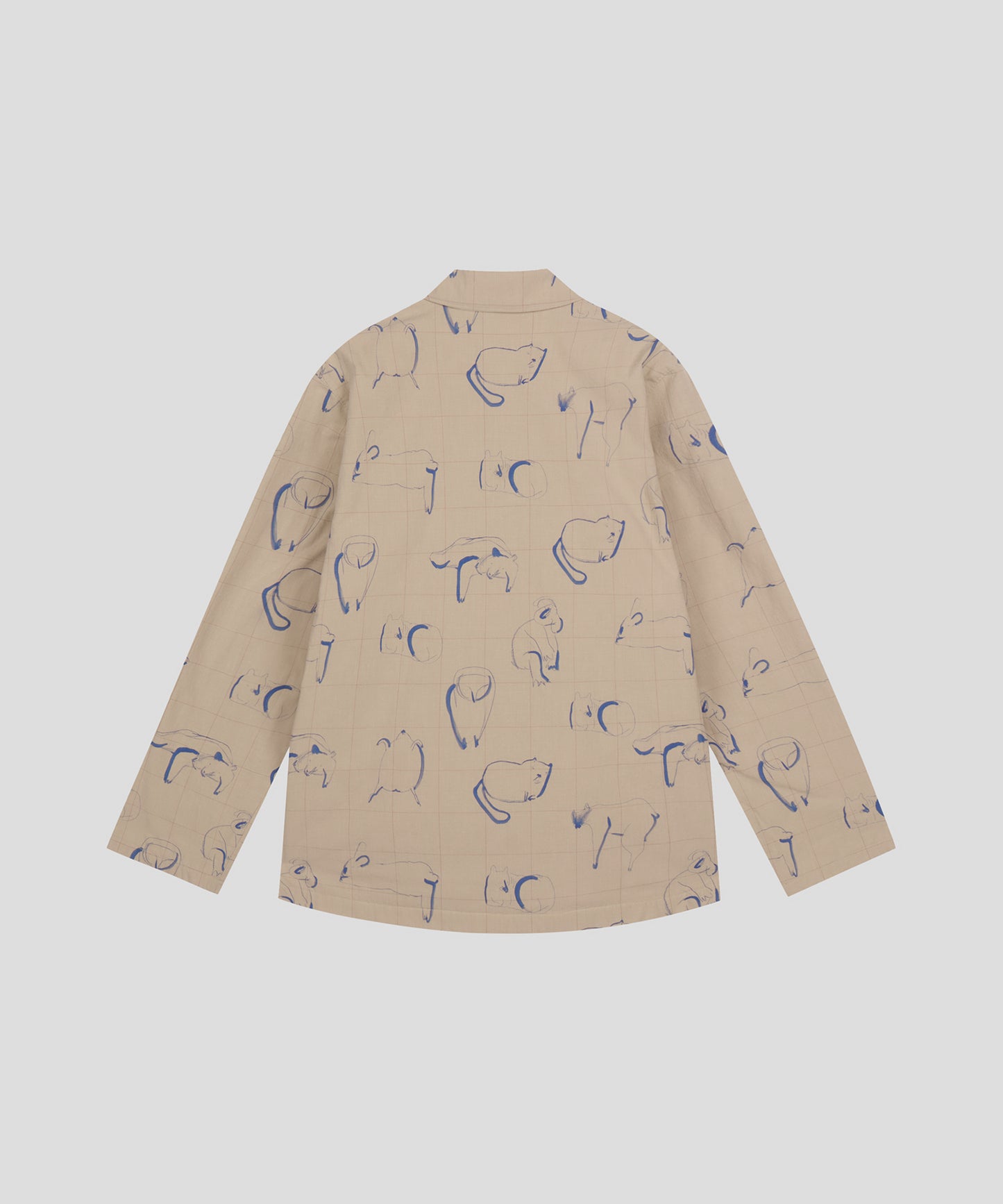 HOME Animal Check Fleece Shirt