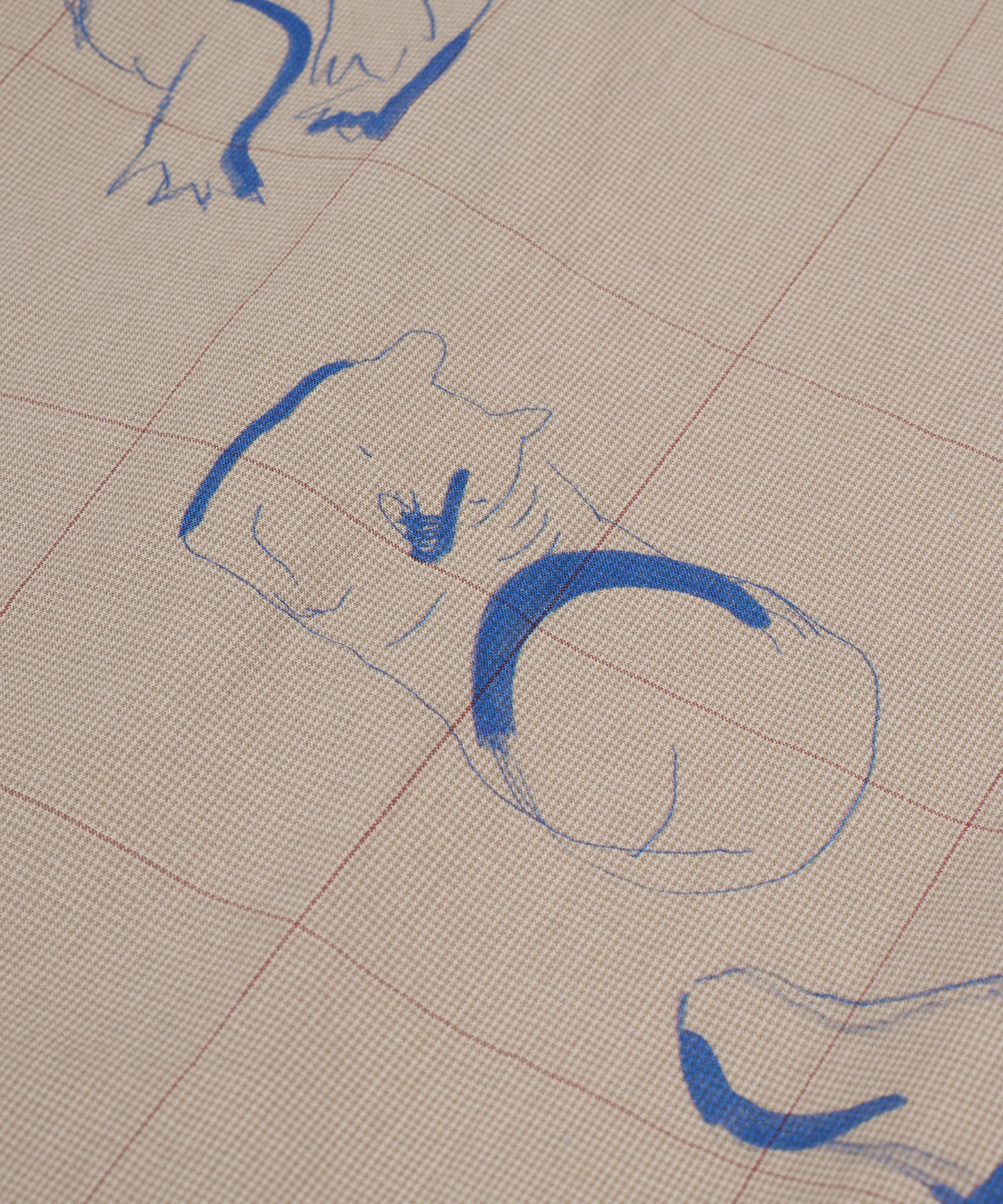 HOME Animal Check Fleece Shirt