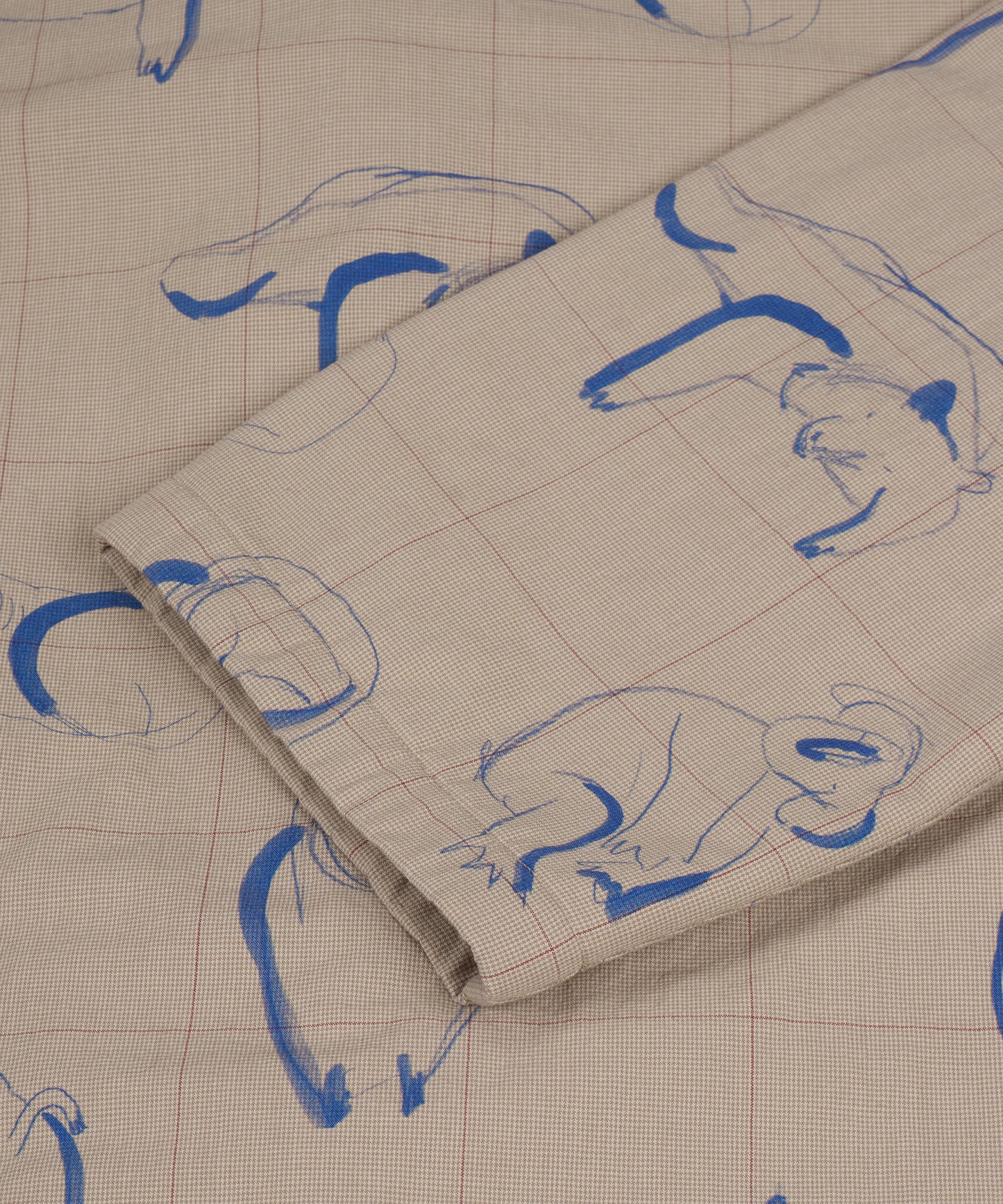 HOME Animal Check Fleece Shirt