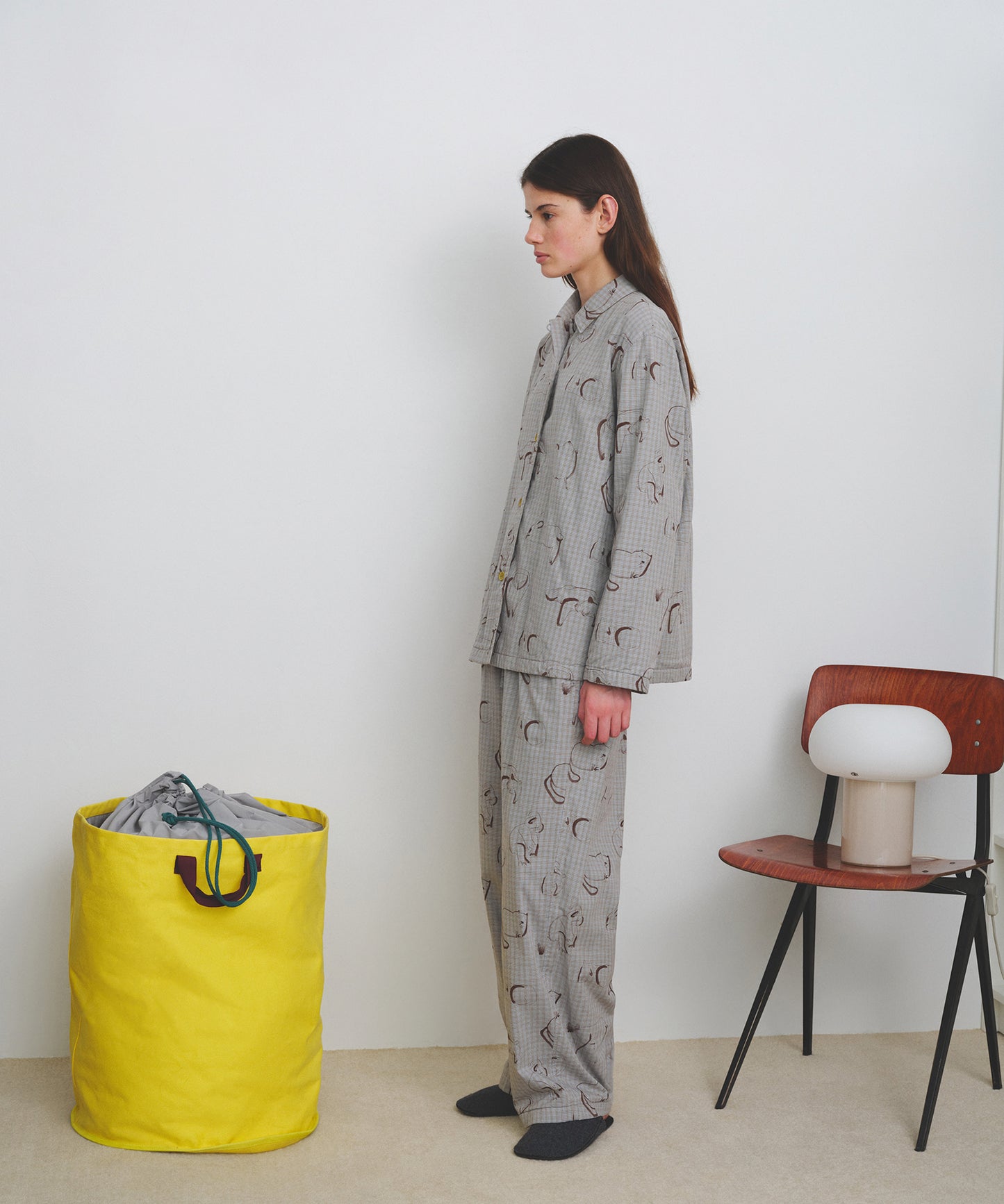 HOME Animal Check Fleece Shirt