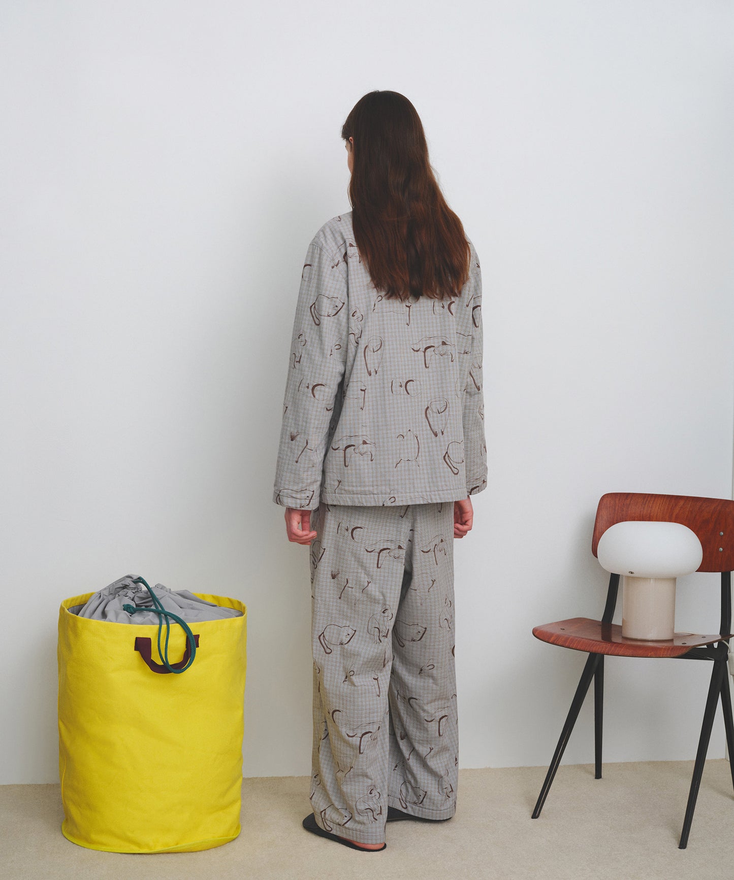 HOME Animal Check Fleece Shirt