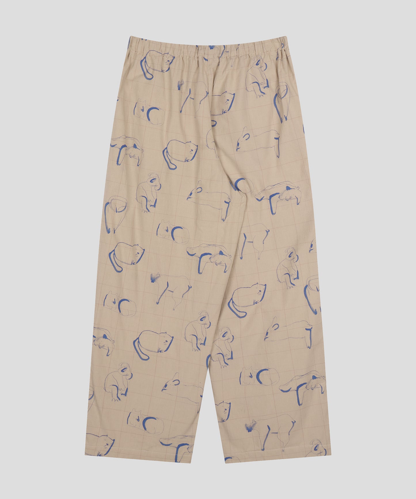 HOME Animal Check Fleece Pants