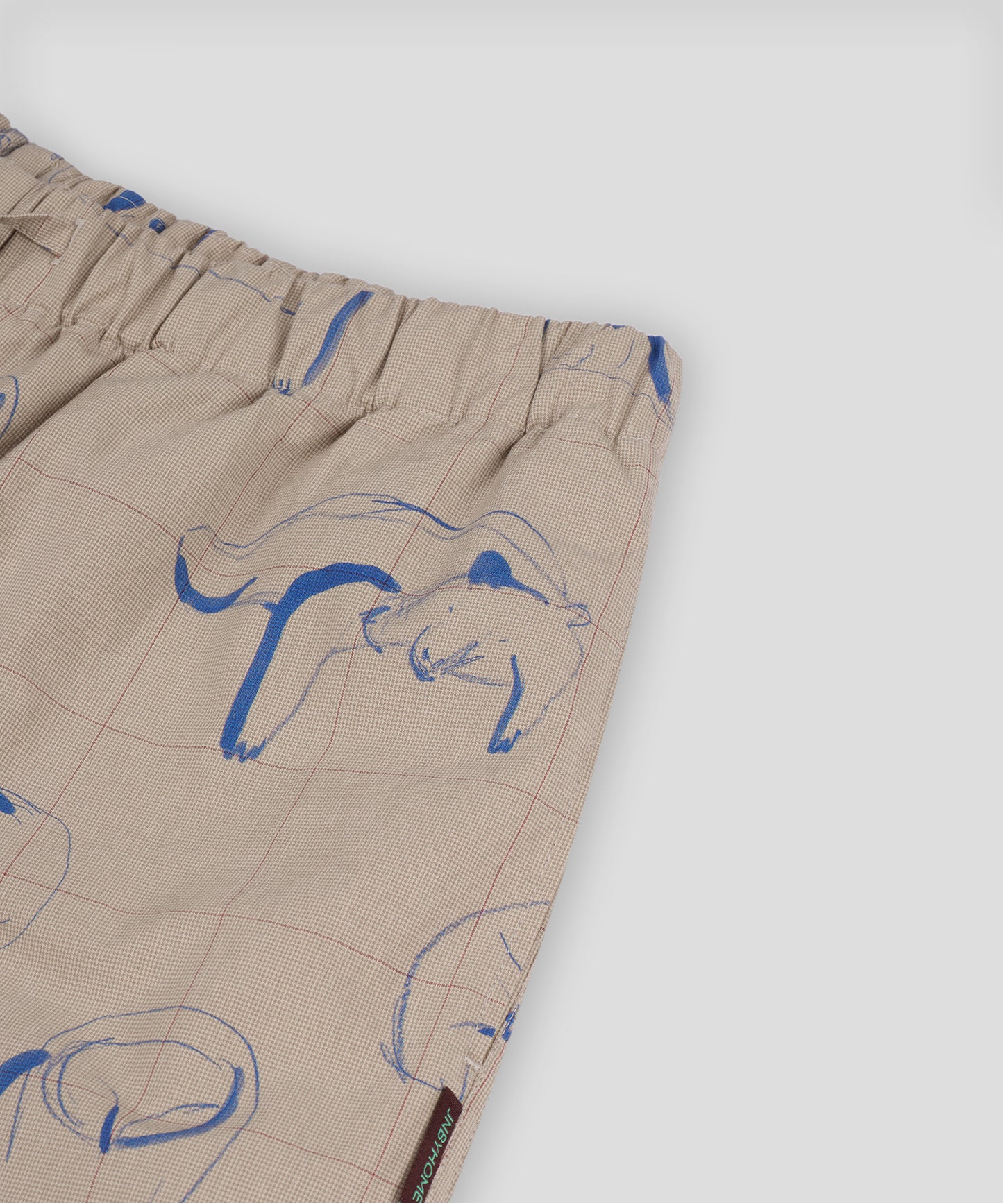 HOME Animal Check Fleece Pants