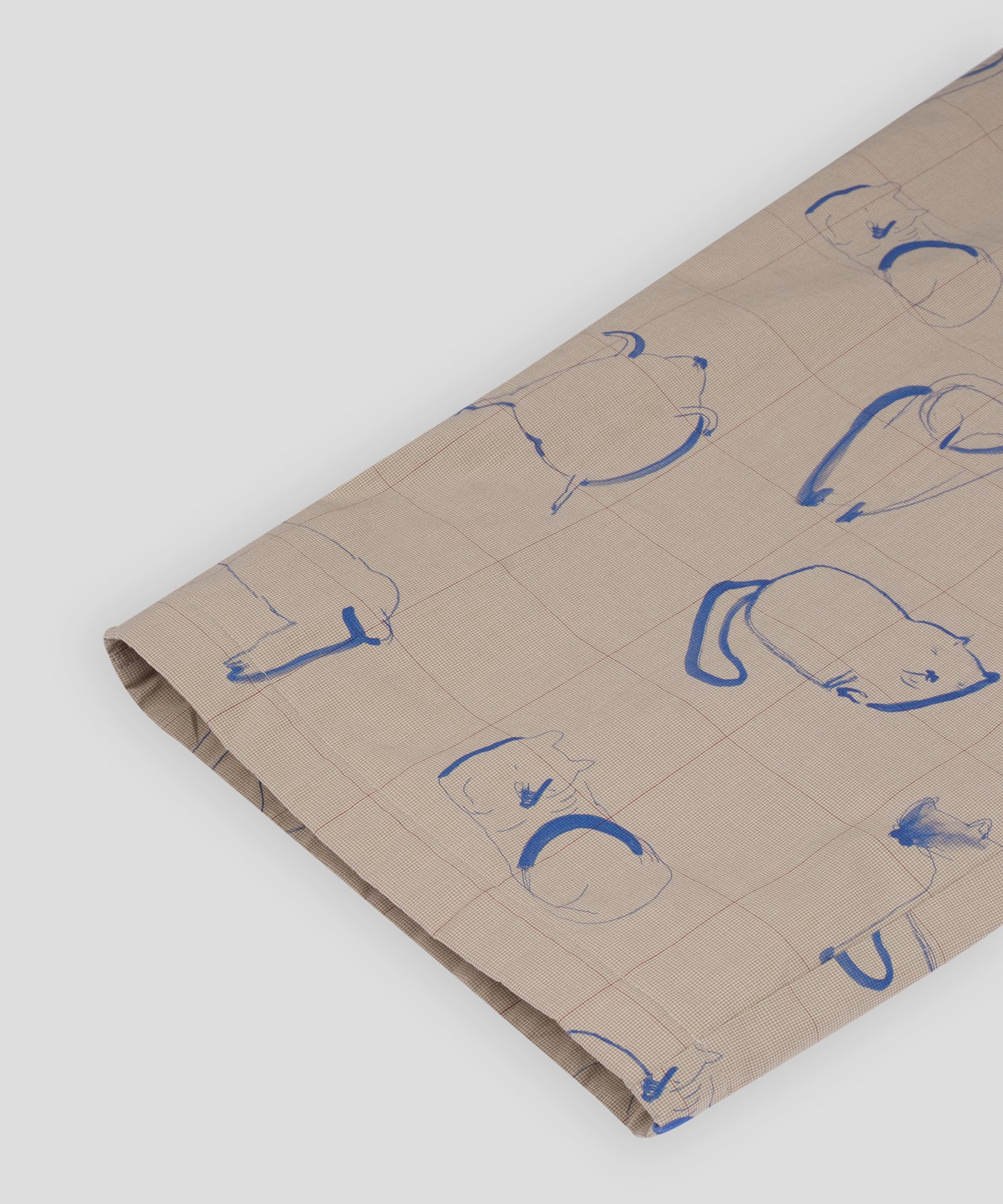 HOME Animal Check Fleece Pants