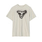 Distressed Folklore Silhouette Pattern T-shirt