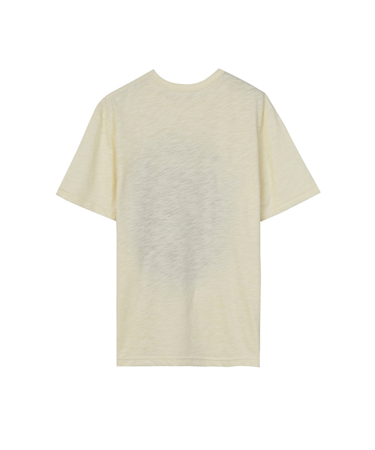 Abstract Loosefit Cotton-slub T-shirt