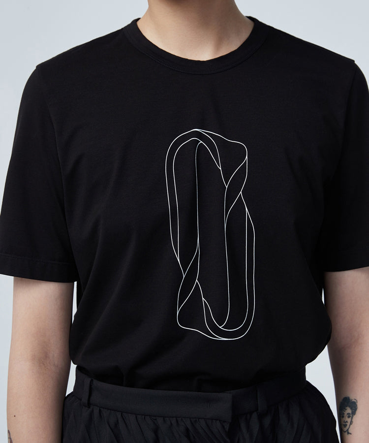 Abstract Space Stretch-cotton T-shirt
