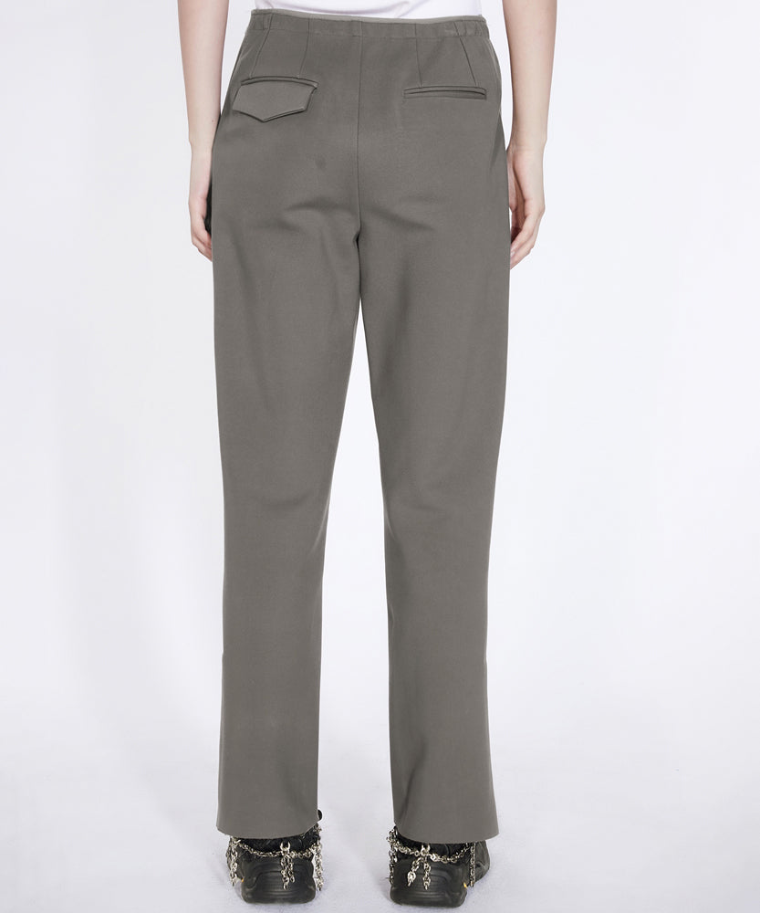 Structure-line Stretch-nylon Trousers