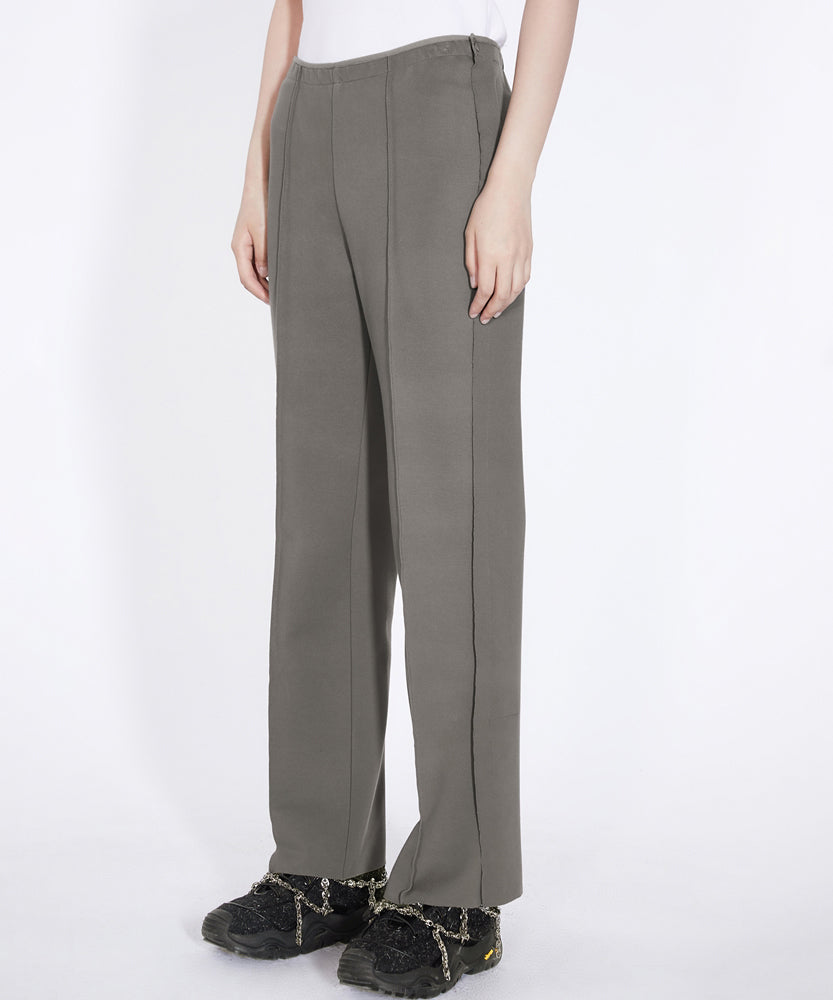 Structure-line Stretch-nylon Trousers