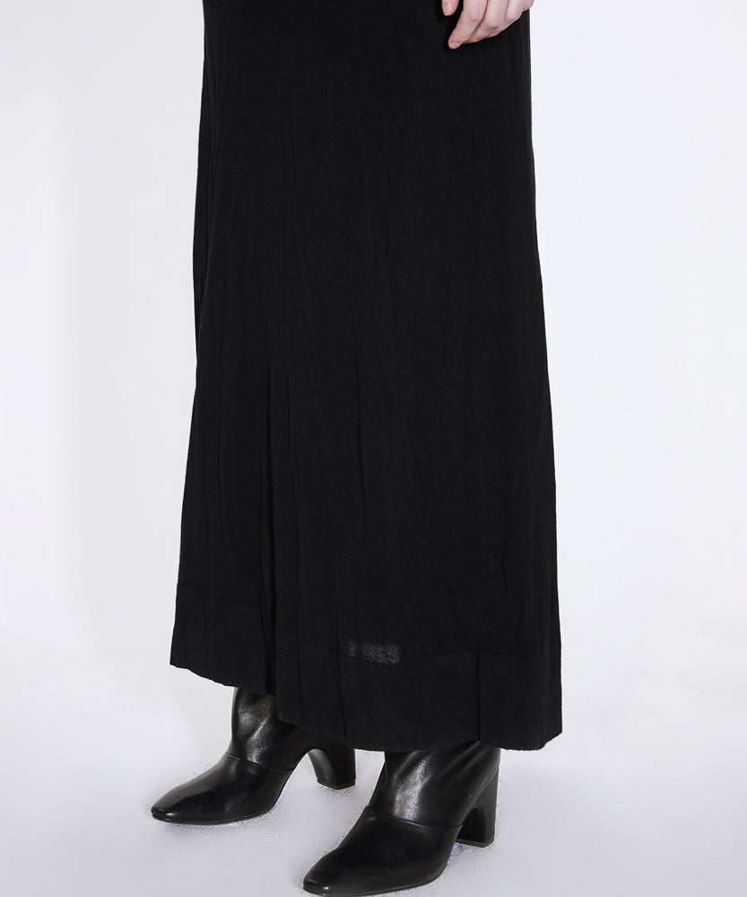 Long and Lean Structured Wool Dress