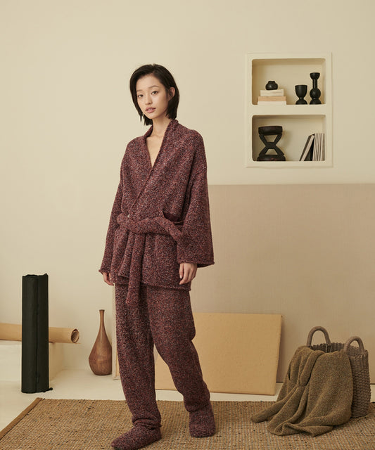 HOME Wrap-front Wool-blend Cardigan