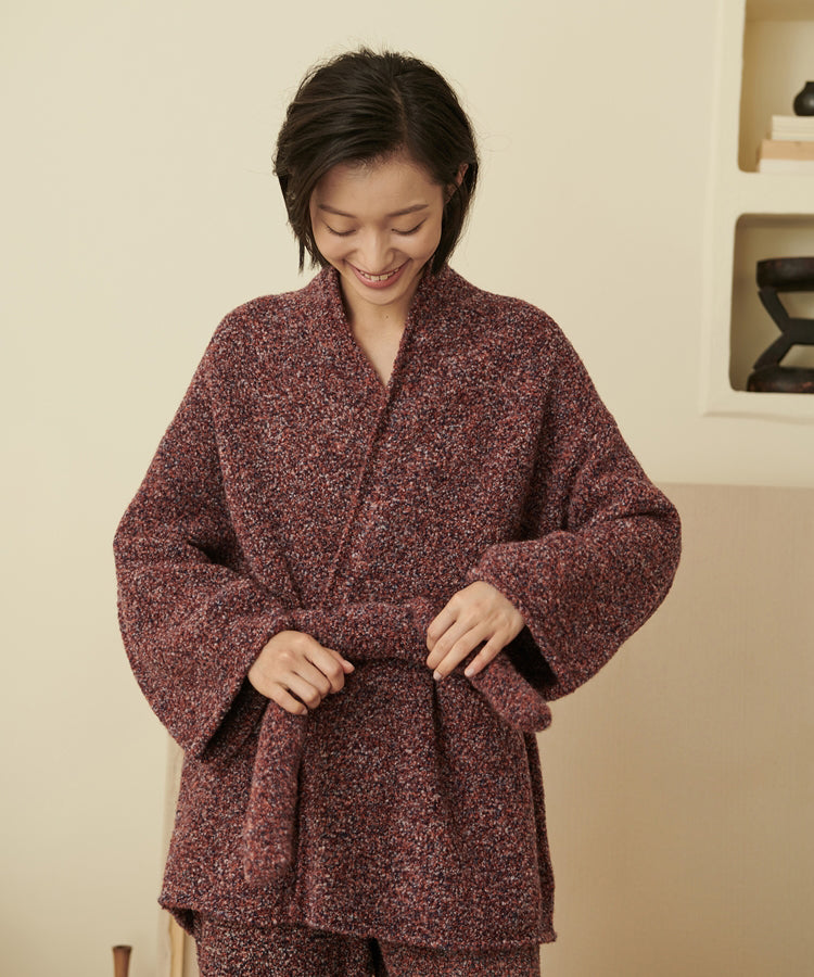 HOME Wrap-front Wool-blend Cardigan