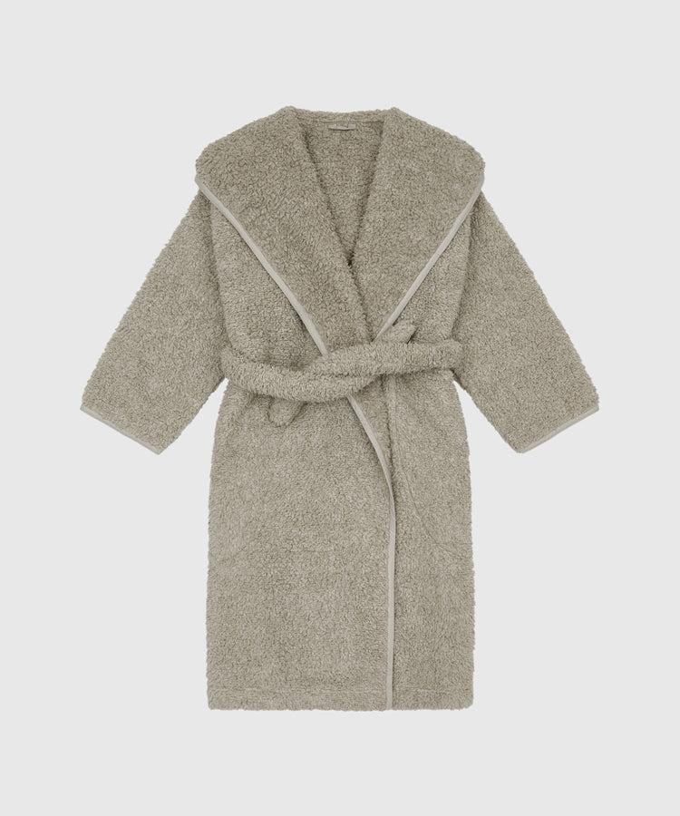 HOME Hooded Belted Polyester-fleece Robe