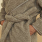 HOME Hooded Belted Polyester-fleece Robe