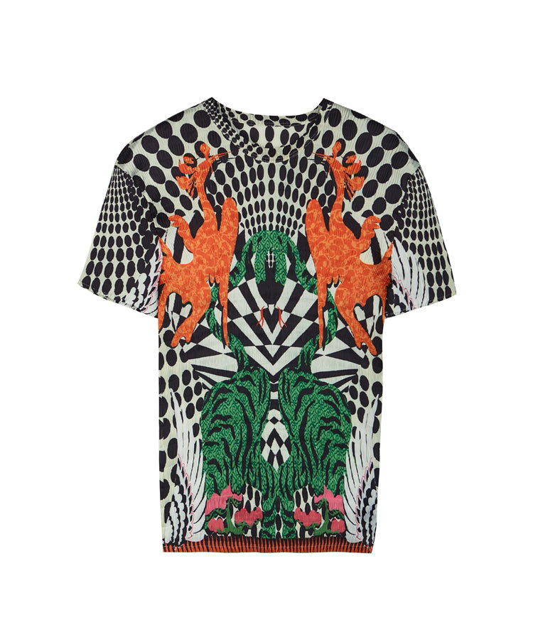 Twisted Phoenix Bird Pop Print Shirt