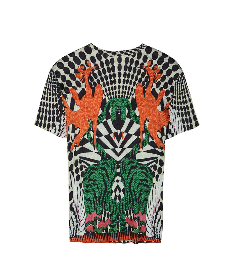 Twisted Phoenix Bird Pop Print Shirt