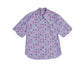 Structured Emoji-like Terracotta Mask-print Cotton Shirt