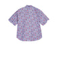 Structured Emoji-like Terracotta Mask-print Cotton Shirt