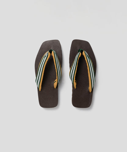 HOME Retro Striped Flip Flops