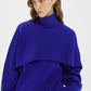 Layered Wool High-neck Sweater