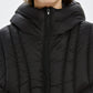 Curve Quilted Shell Down Hooded Jacket