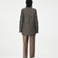 Distressed Tweed Long Jacket