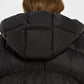 Curve Quilted Shell Down Hooded Coat