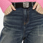 Twisted-seam High-waist Straight-leg Jeans