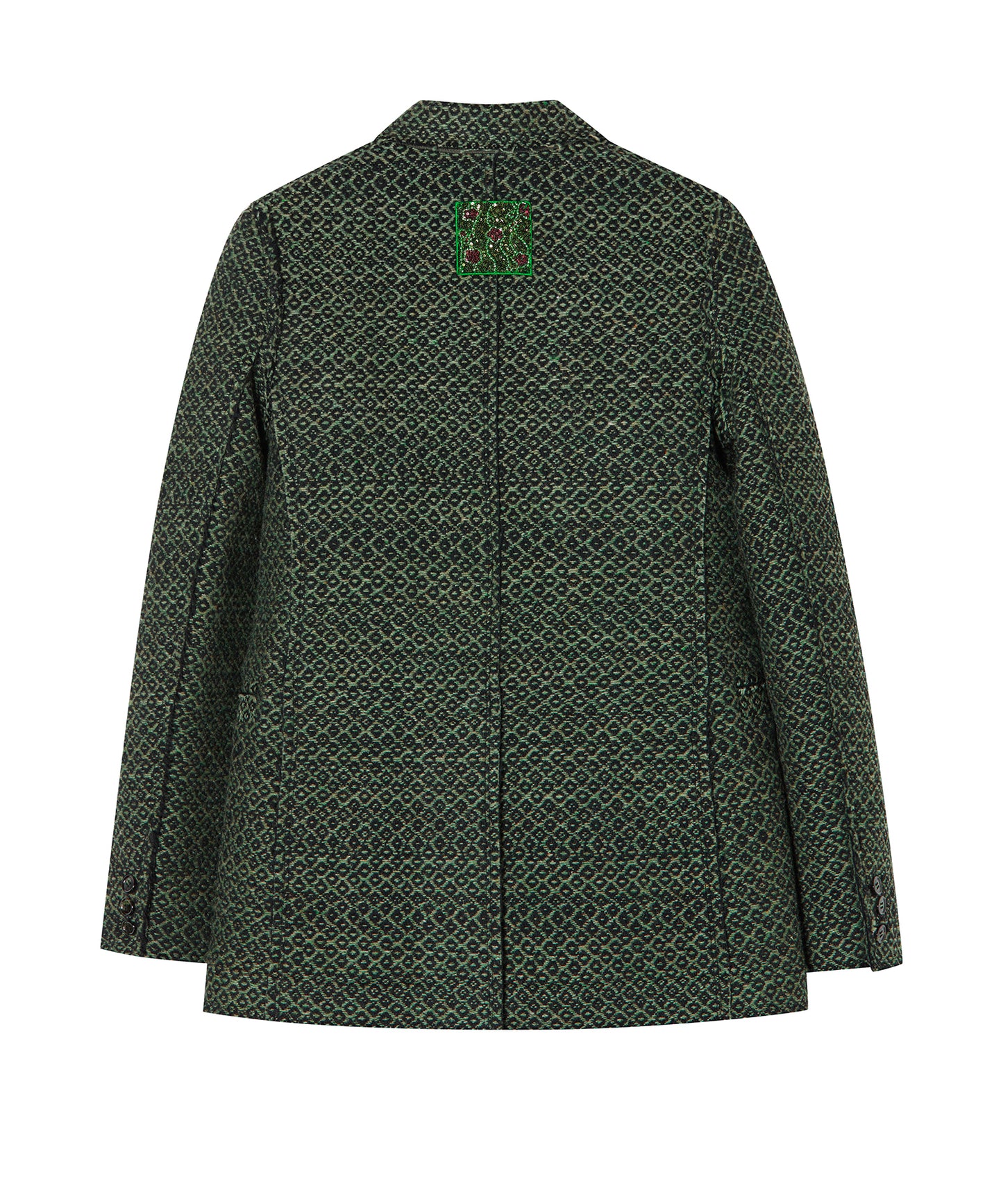 Vintage Classic Small Tartan Wool-blend Jacket