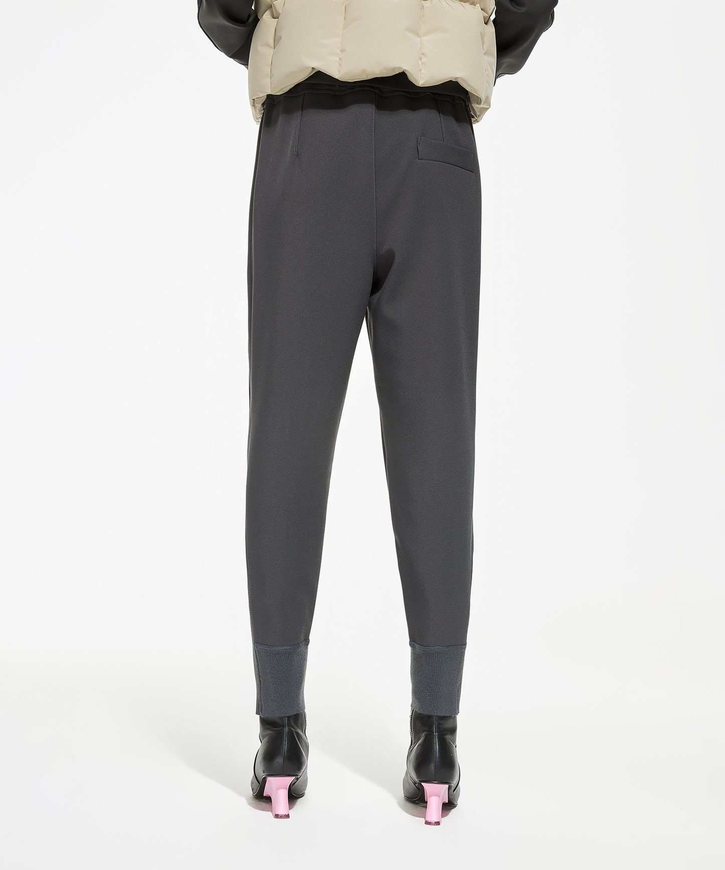 Elasticated-waist Nylon-stretch Blend Track Pants