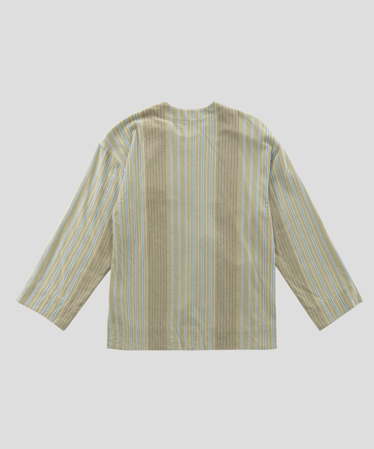 HOME Artistic Striped Cotton Pajama Top