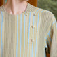HOME Artistic Striped Cotton Pajama Top