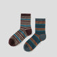 HOME 2-pack Pinstriped Cotton-blend Socks