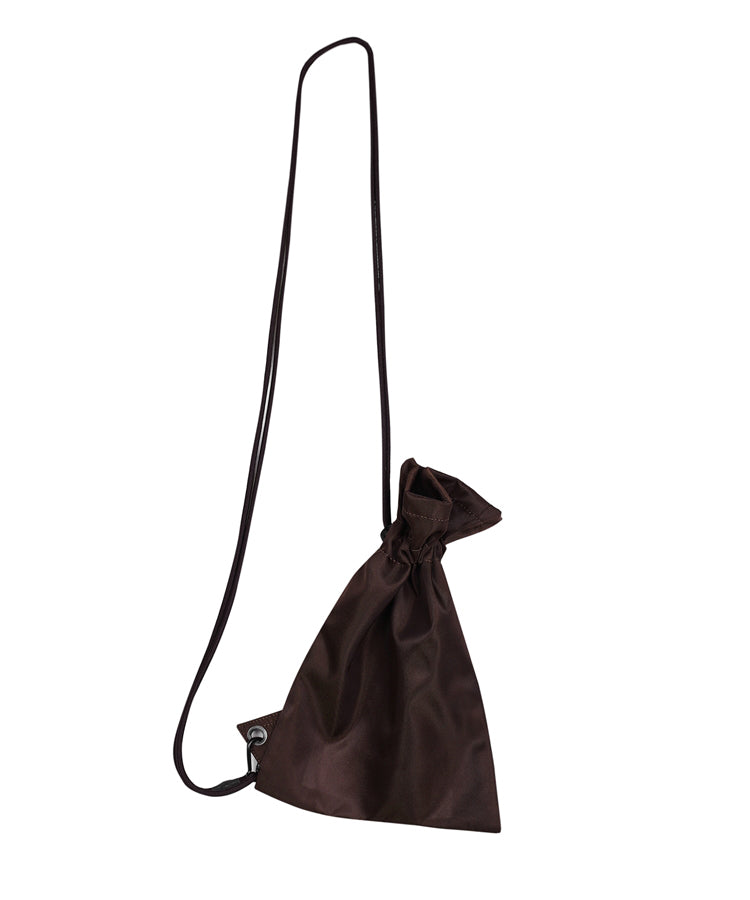 APN Logo-embroidered Drawstring Nylon Crossbody Bag