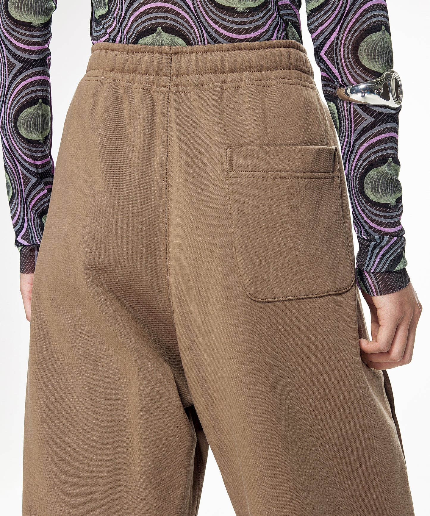Volume Curved Cotton-jersey Track Pants