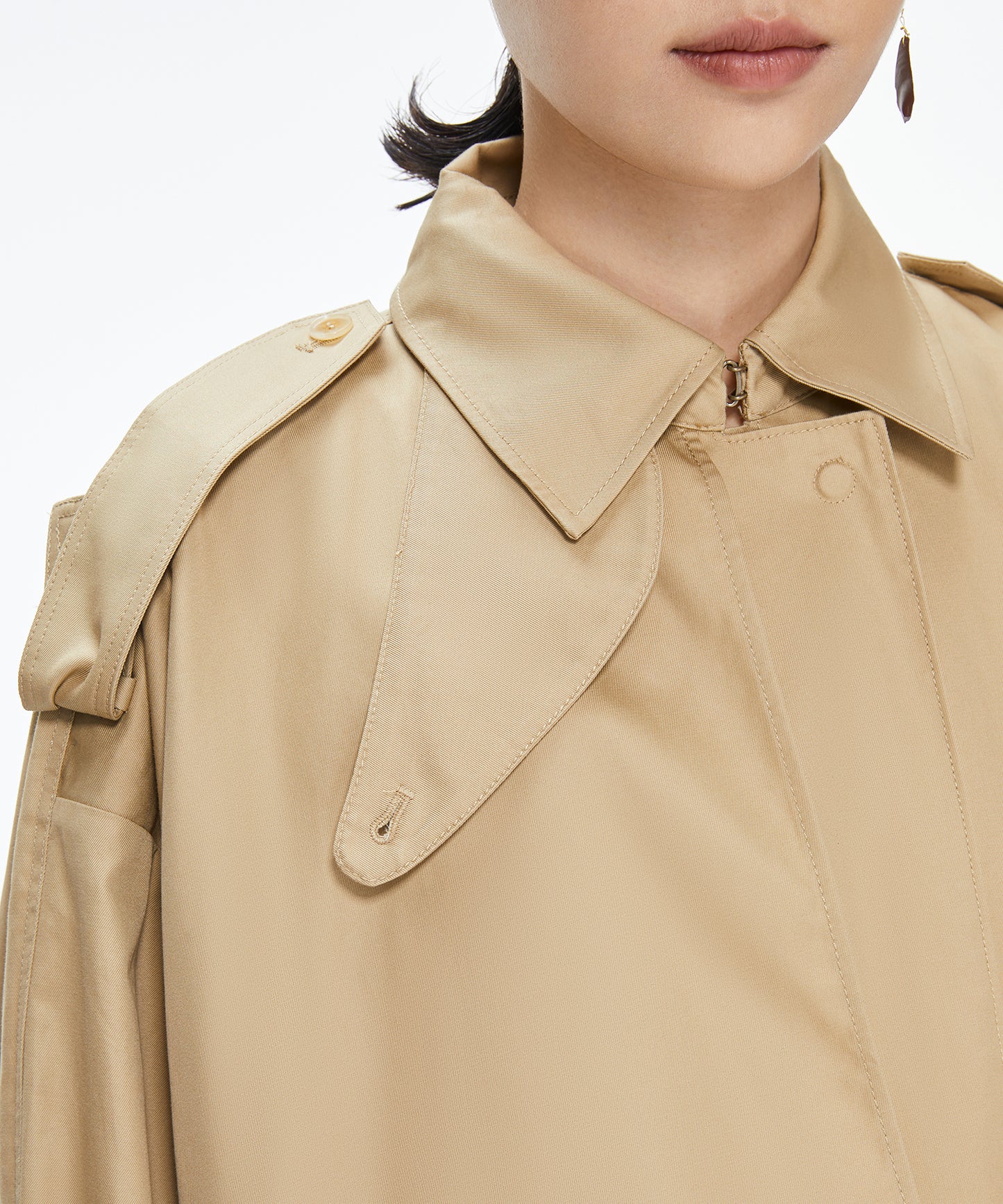 Structured Handsome Cotton-twill Trench Coat