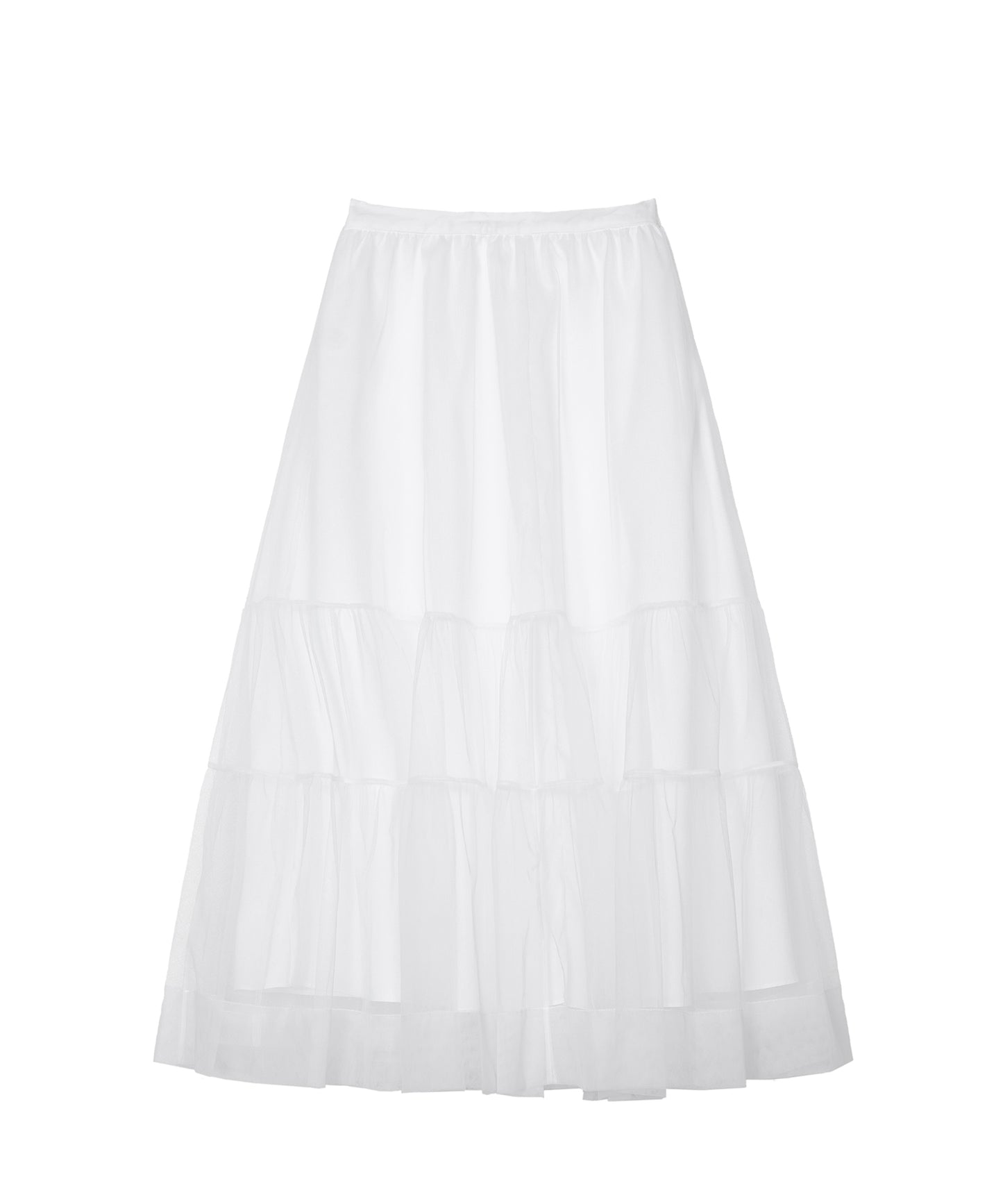 Tiered Sheer Tulle Skirt