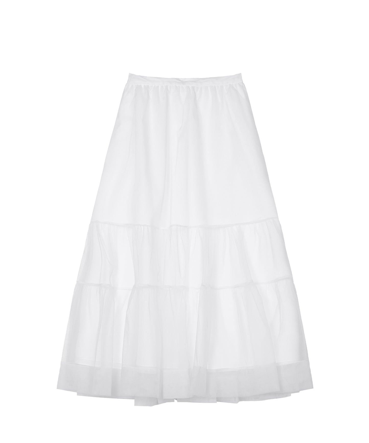 Tiered Sheer Tulle Skirt