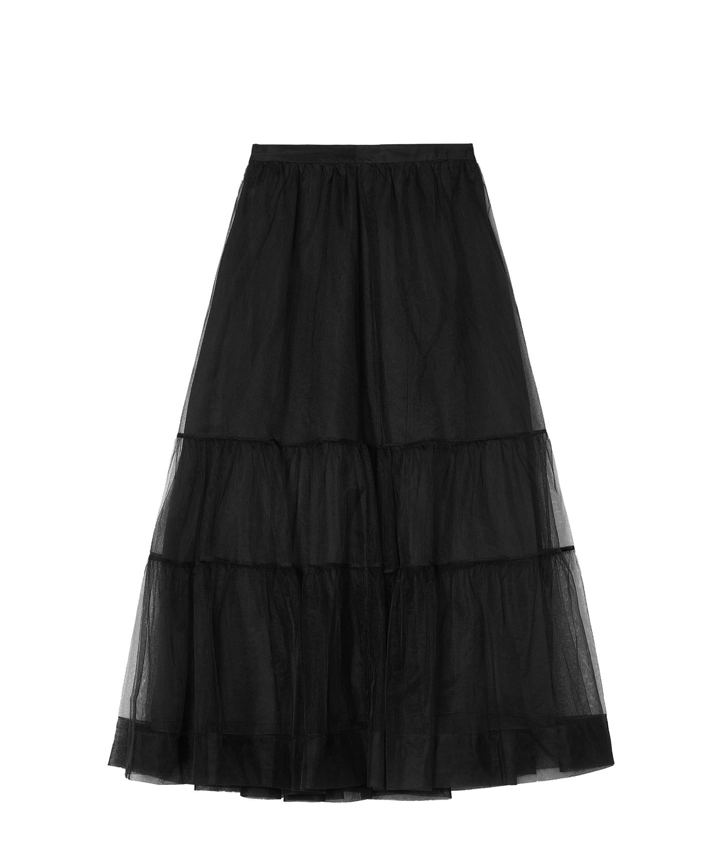 Tiered Sheer Tulle Skirt