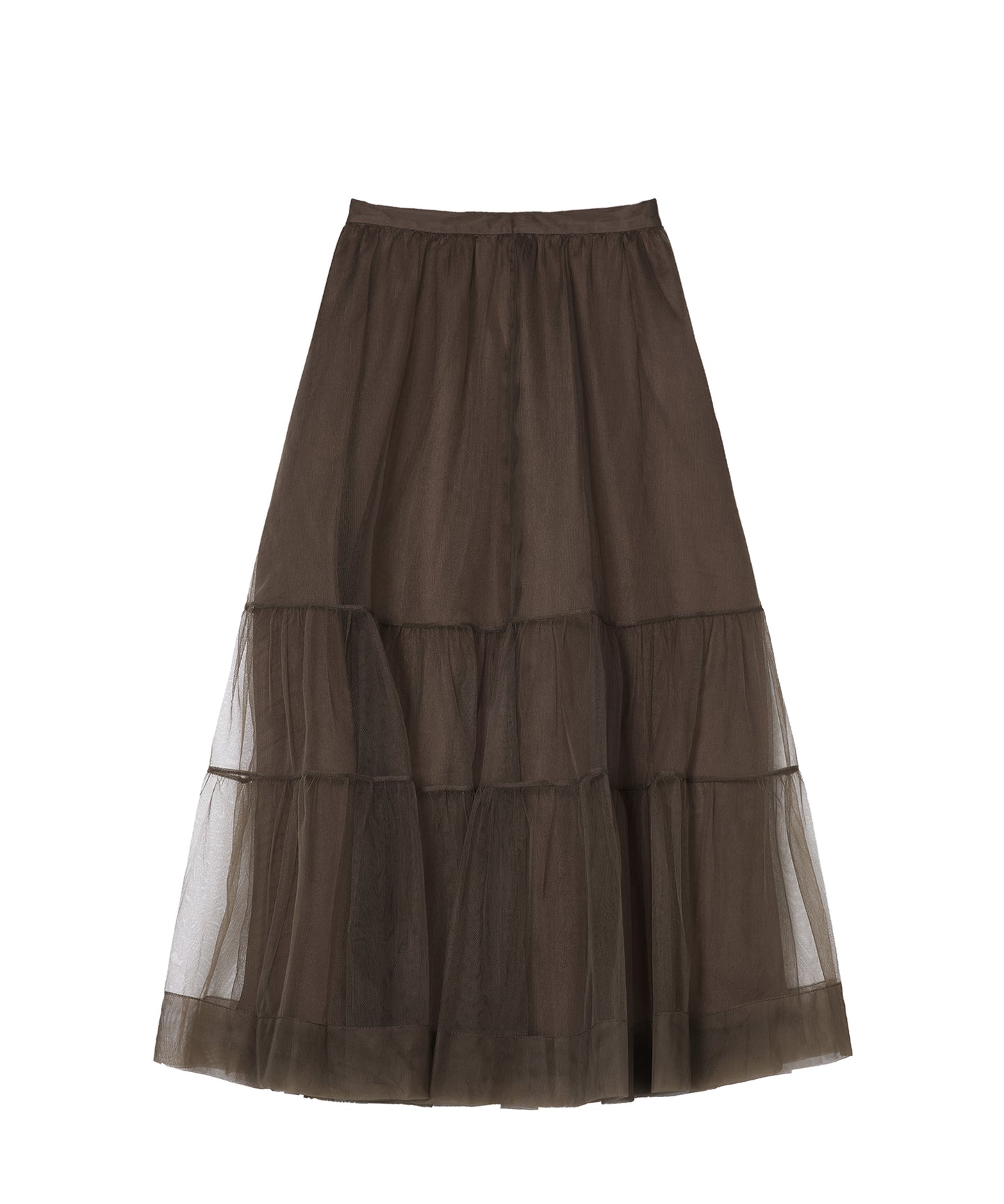 Tiered Sheer Tulle Skirt