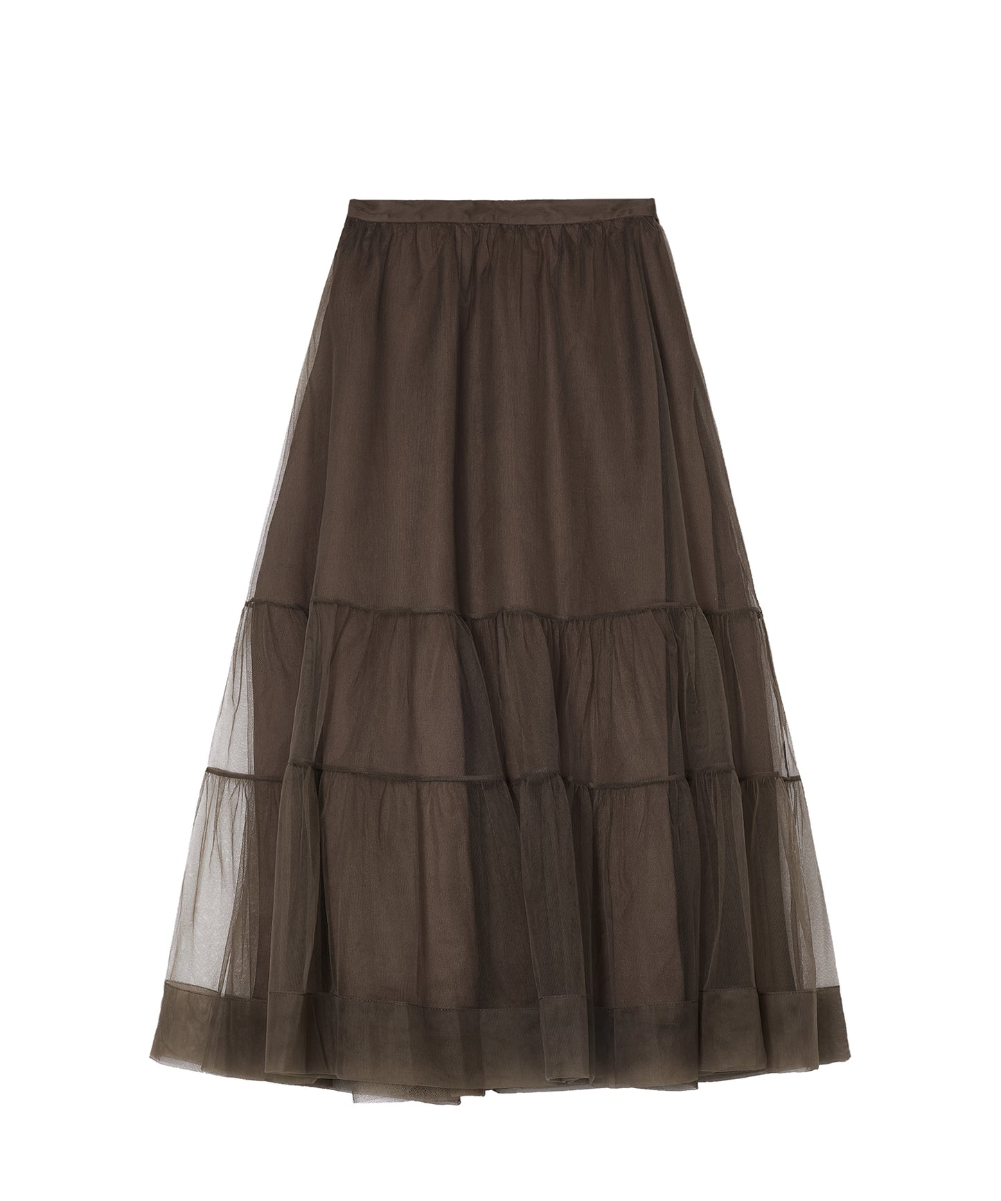 Tiered Sheer Tulle Skirt