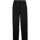 Flexible Curve Pleated Cropped Straight-leg Trousers