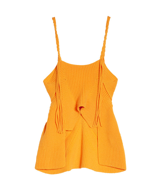 Knitted Cotton-blend Cami Top