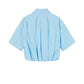 Asymmetric Short-sleeved Cotton Shirt