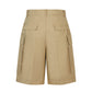 Flap-pocket Cotton Utility Bermuda Shorts