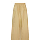 Elasticated-waist Cropped Straight-leg Cotton-poplin Trousers