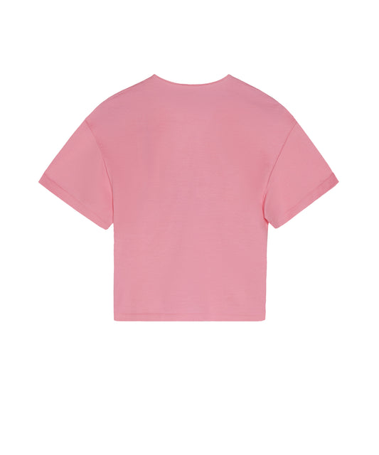 Bow-shaped Cotton-jersey T-shirt