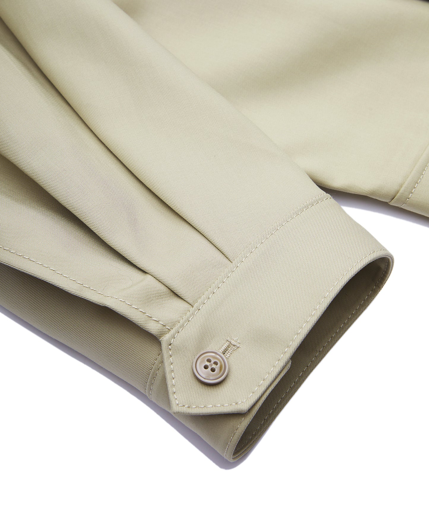 Raw-edge Cotton Trench Jacket