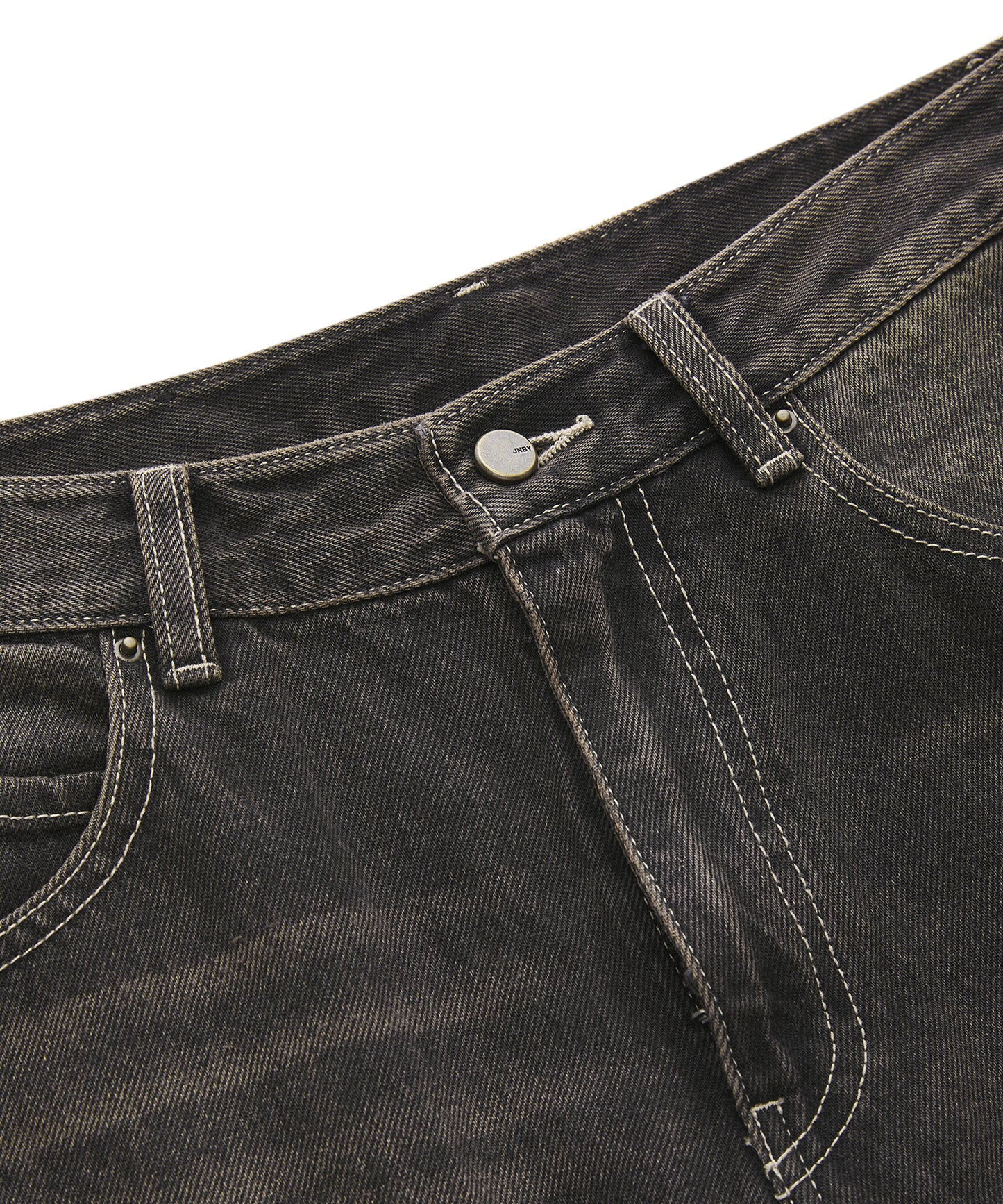 Washed Straight-leg Jeans